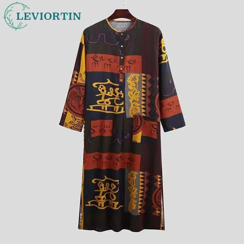 Casual-African-Kaftan-Homme-Muslim-Robes-Ethnic-Print-Long-Sleeve-Cotton-Pockets-Robes-Islamic-Arab-Kaftan-1 Casual-African-Kaftan-Homme-Muslim-Robes-Ethnic-Print-Long-Sleeve-Cotton-Pockets-Robes-Islamic-Arab-Kaftan-1